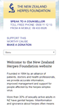 Mobile Screenshot of herpes.org.nz