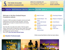 Tablet Screenshot of herpes.org.nz